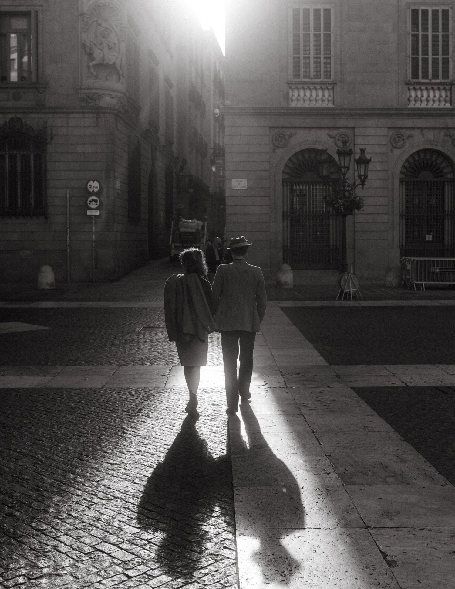 People walking on a street